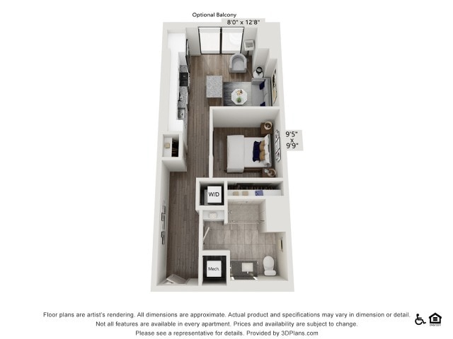 One Bedroom One Bath | 619 sq ft - One Bedroom One Bath (619 SF)