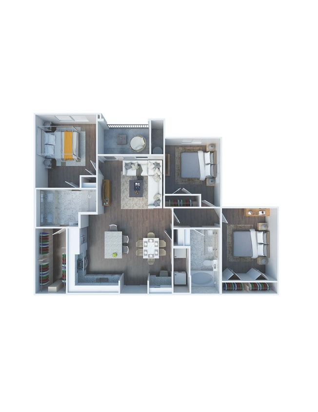 Floor Plan - 3 Bed 2 Bath