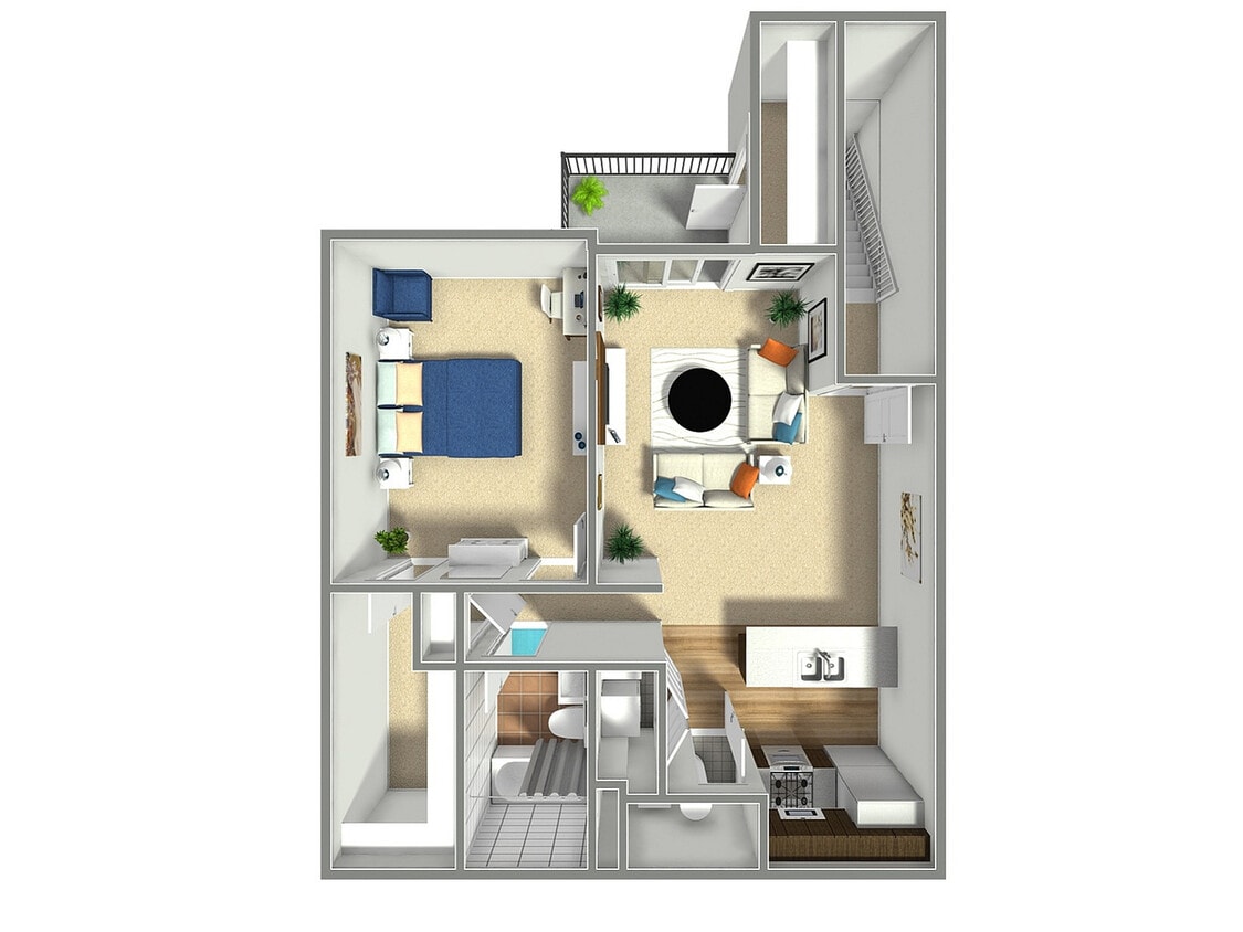 708196118-orchid-1-bedroom-1-bathroom-3d-photo - Orchid