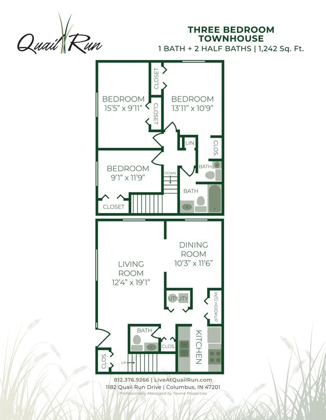 Floor Plan - 3 Bedroom Town House