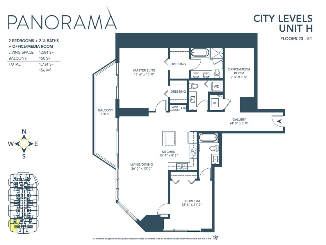 Floor Plan - H Line - City Level