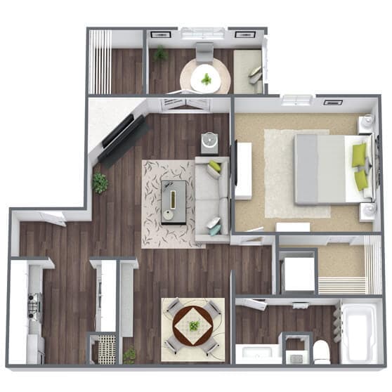 Floor Plan - A3 - with Sunroom