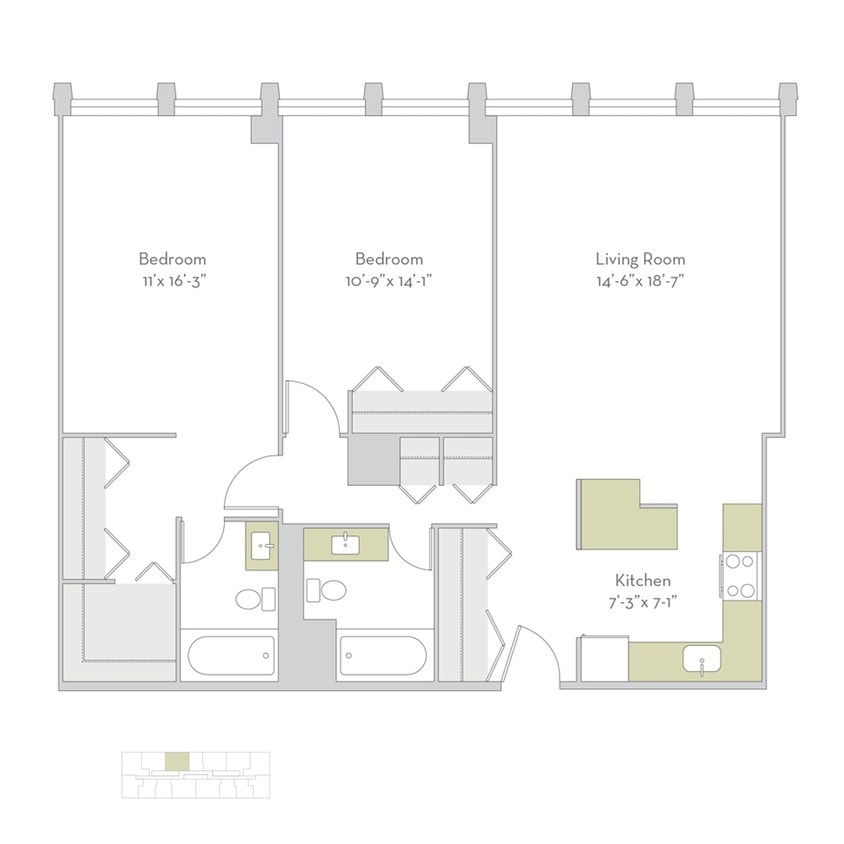 Floor Plan - 2bs06
