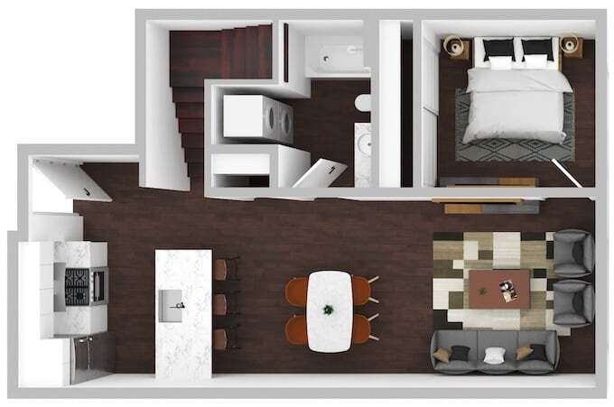 Floor Plan - 2 Bed/2 Bath-F15