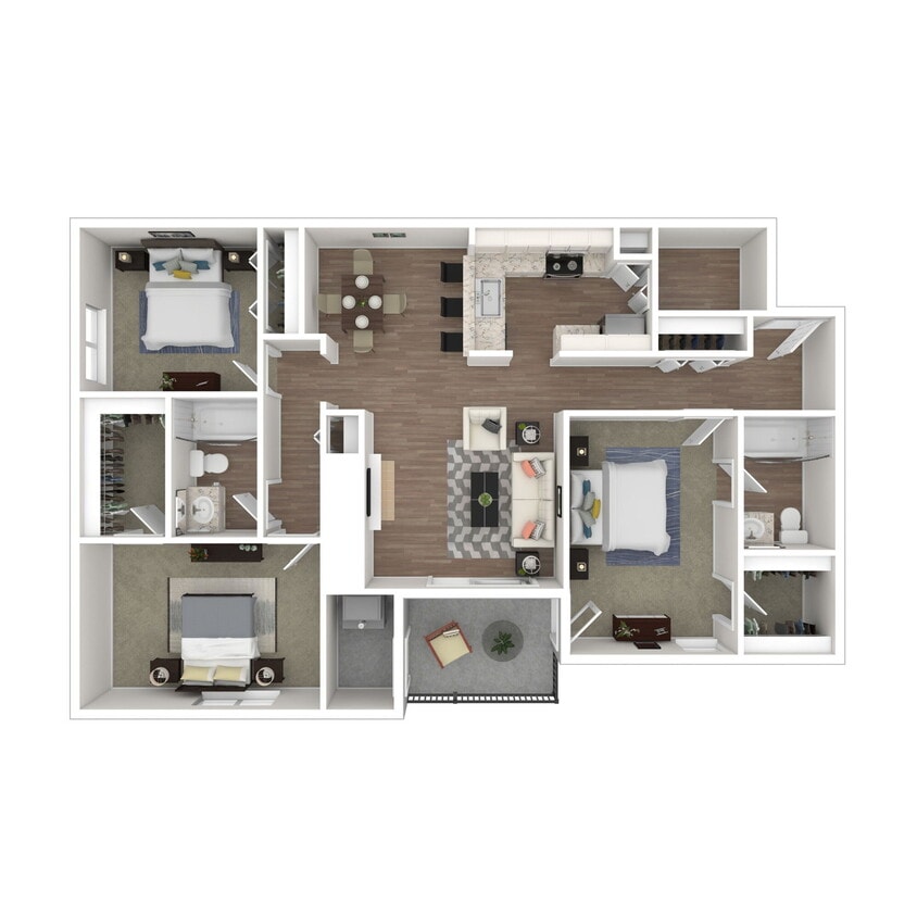 Floor Plan - Fir - 3x2 Upgrade