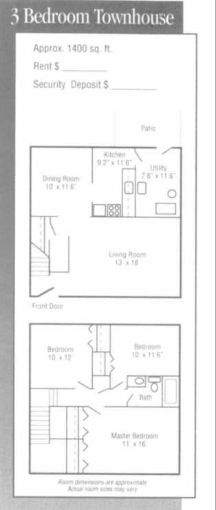 3BR/1BA - 3 Bedroom