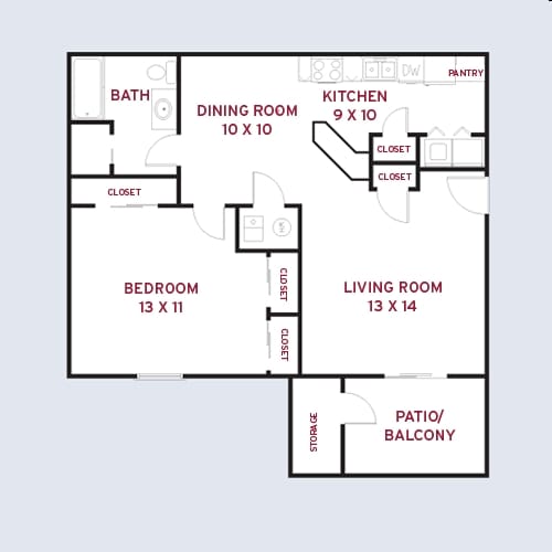 1BR/1BA - 1 Bedroom 1 Bath