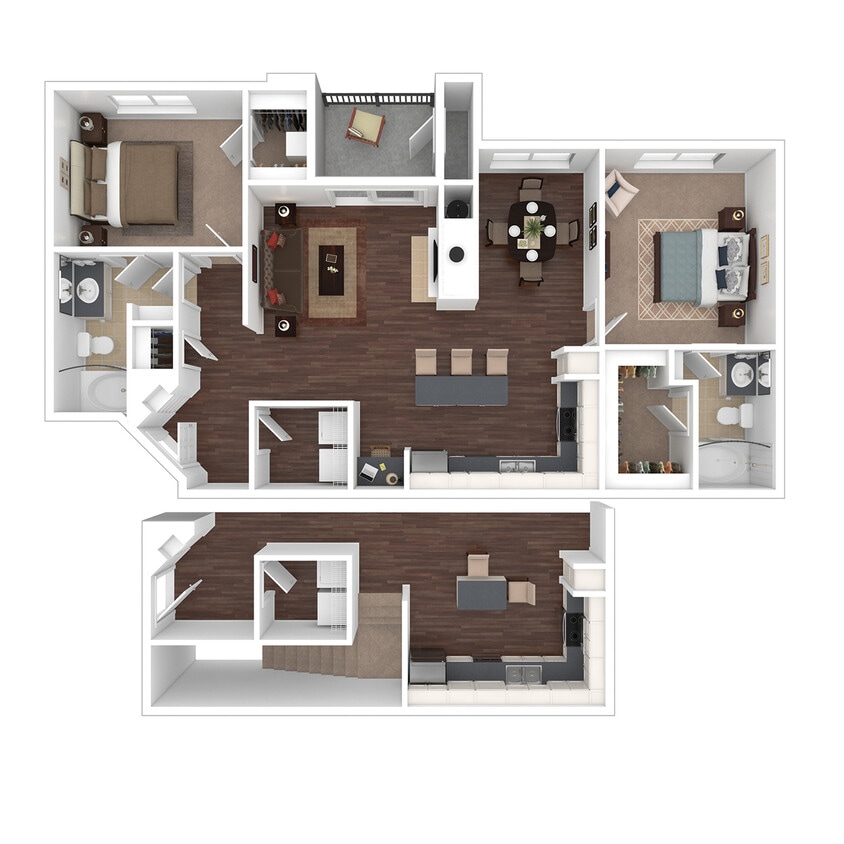 B3R Floorplan | Two Bedroom - B3R