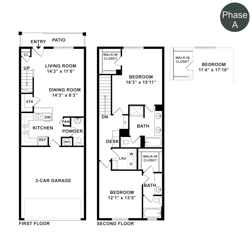 Floor Plan - The Townhomes Plan 2