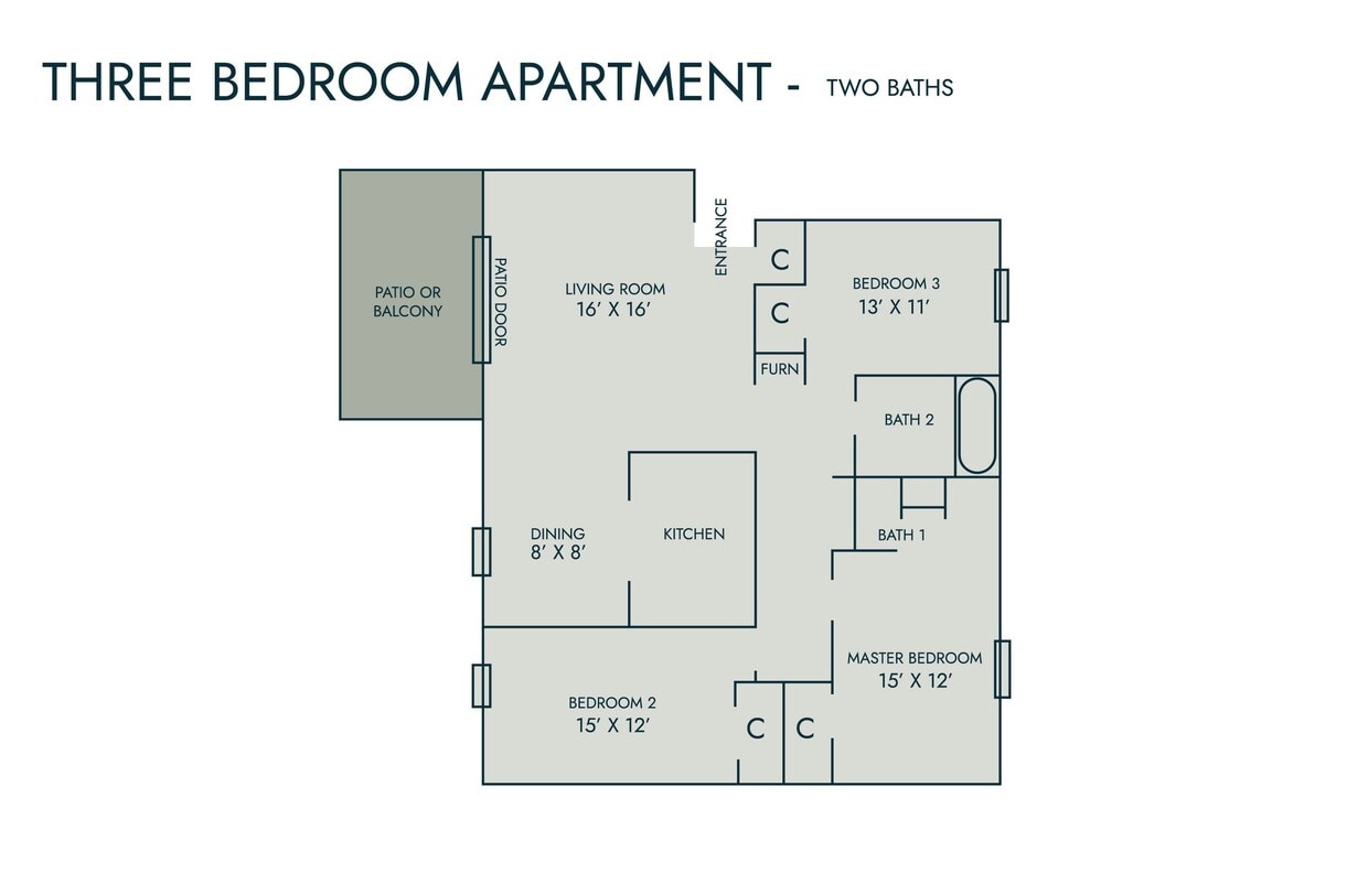 Floor Plan - Three Bedroom