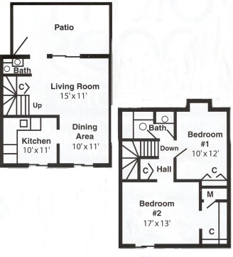 2BR/1.5BA - Maple