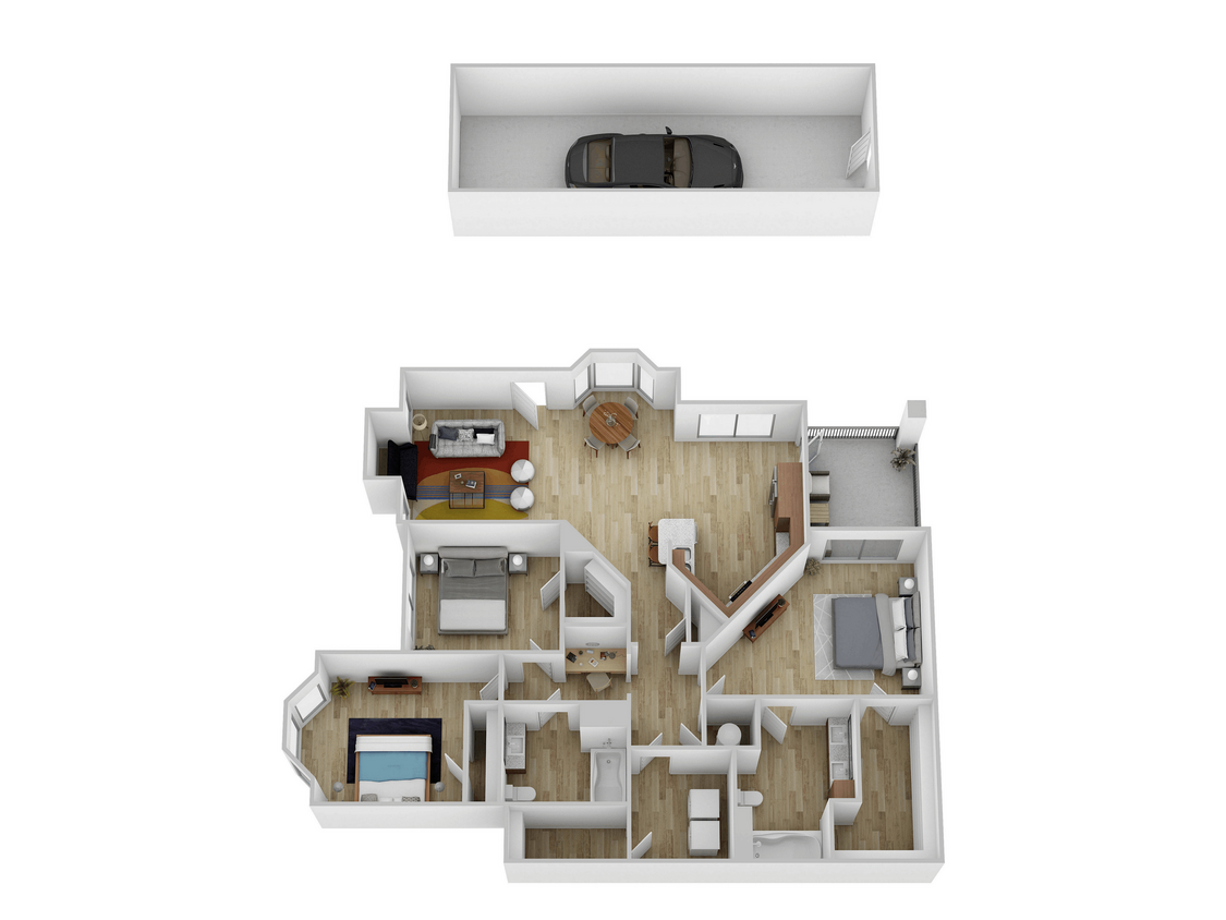 Katy Ranch 1465 SF U 2025 - 3 Bed, 2 Bath with Garage and Upgraded