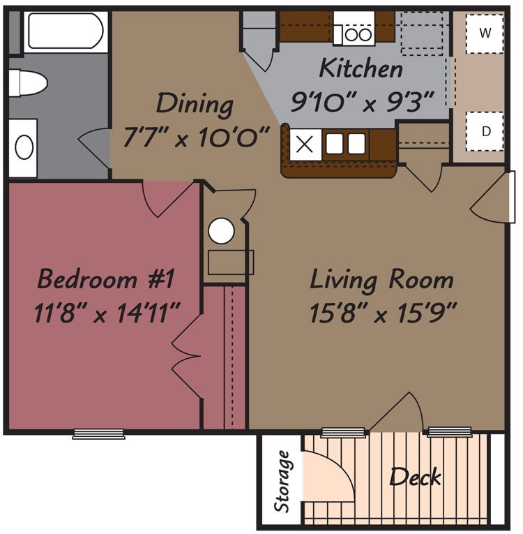 Floor Plan - 1b1b