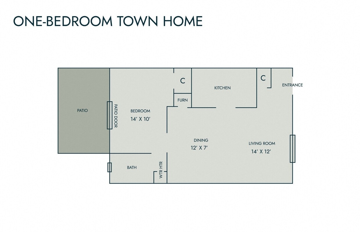 Floor Plan - One Bedroom
