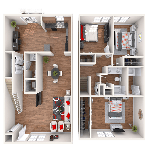 Floor Plan - The Belmont Townhome