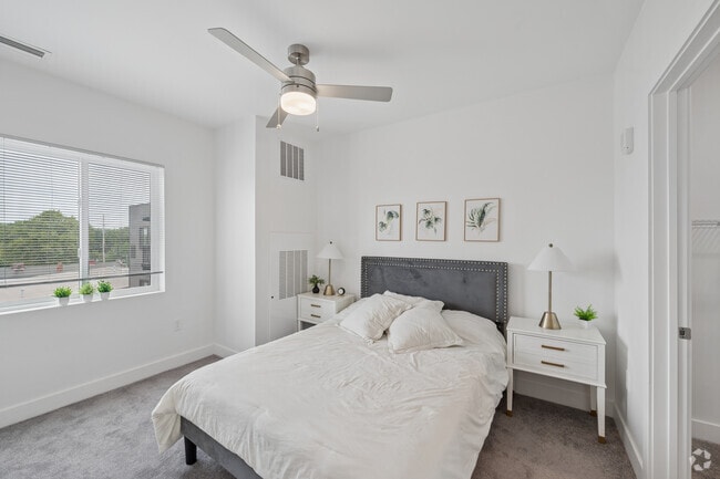 1BR, 1BA - 740SF - Bedroom - The Monroe