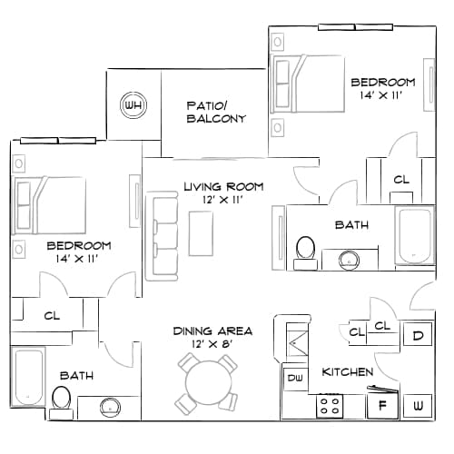 Floor Plan - Design 2A20 Premier