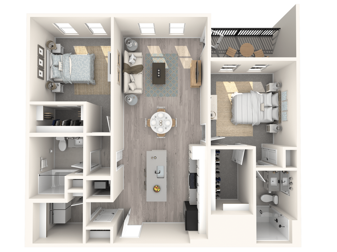 Floor Plan - 2 Bed/2 Bath-B5