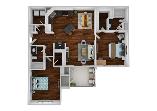 Floor Plan - B - Brookstone with Patio