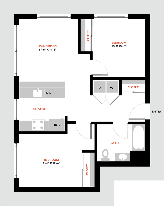 Floor Plan - Plan 2B