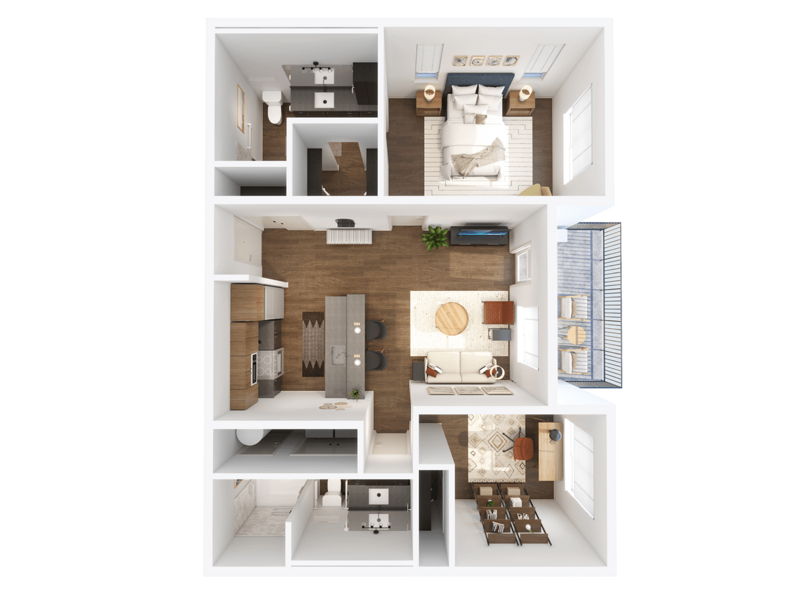 Floor Plan - 2x2