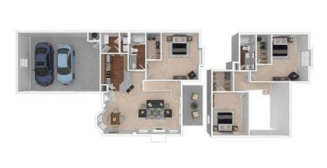 Floor Plan - 1 1/2 Story