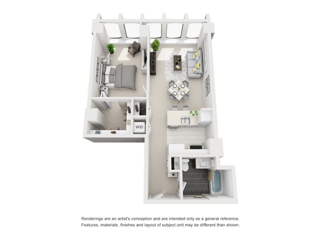 Floor Plan - 1 Bedroom