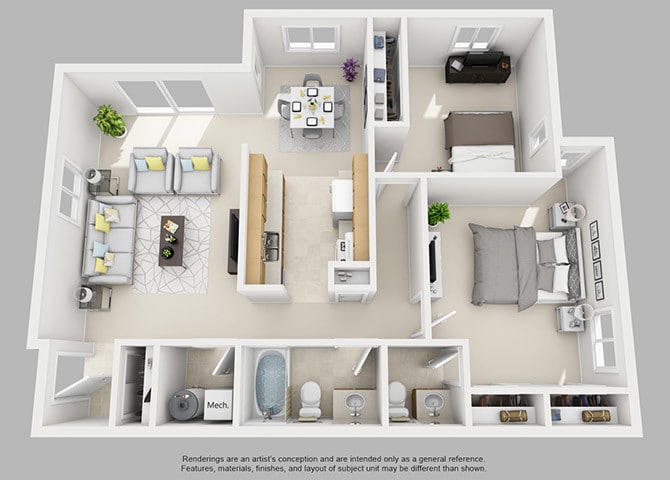 Floor Plan - Two Bedroom
