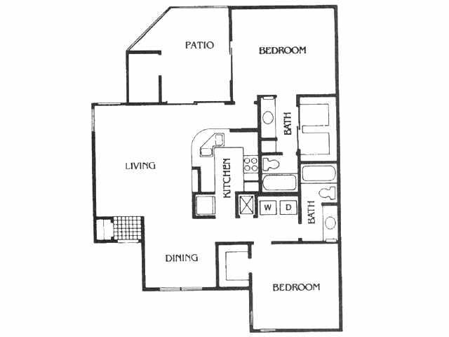 2BR/2BA - G Plan