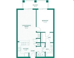 1BR/1BA - Opal