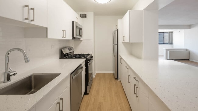 Kitchen with Stainless Steel Appliances - Emerson Place