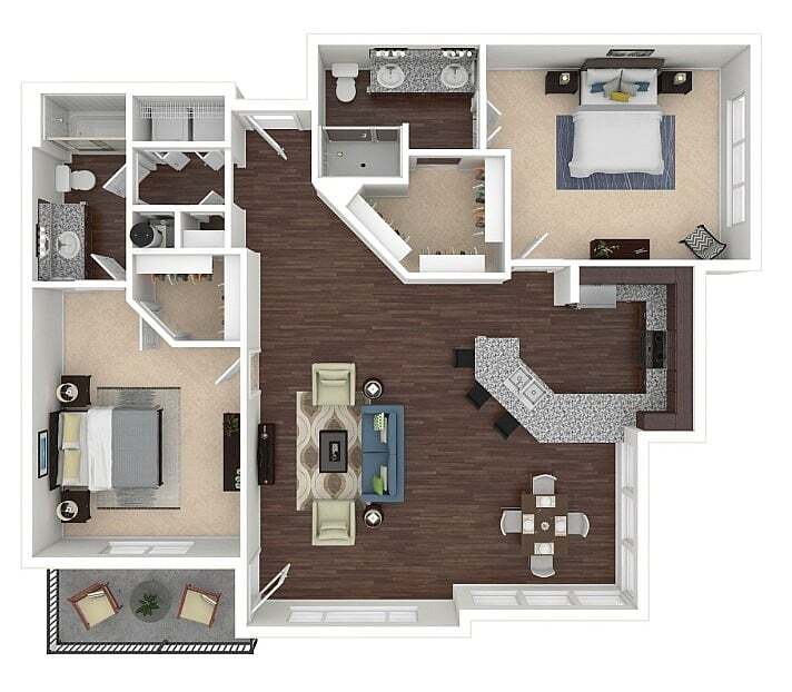 B3 3D Floorplan - B3