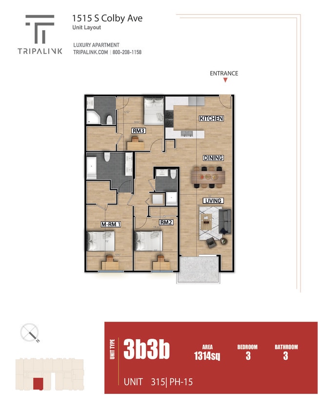 Floor Plan - Unit PH15