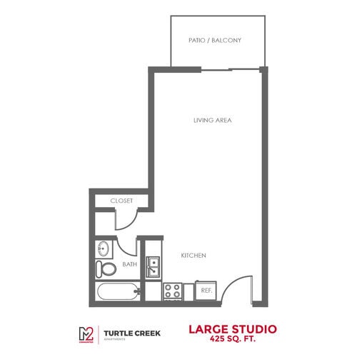 Floor Plan - Studio Large