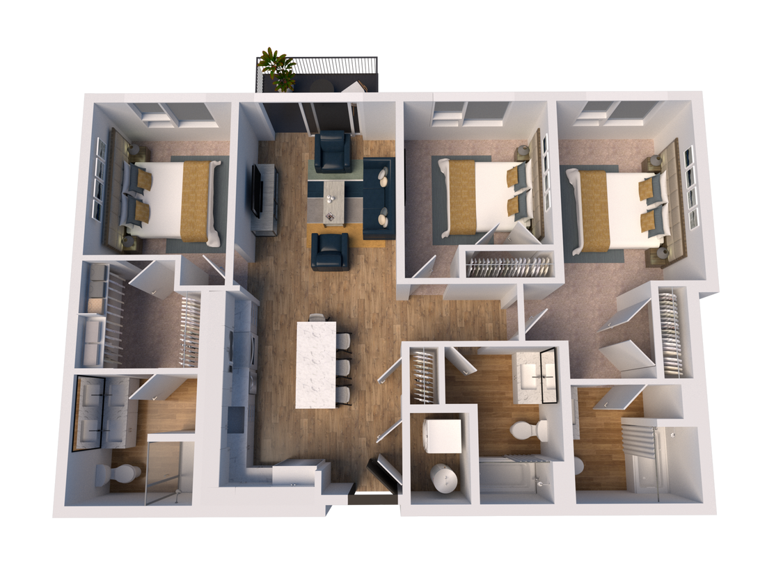D1 floor plan The James - D1