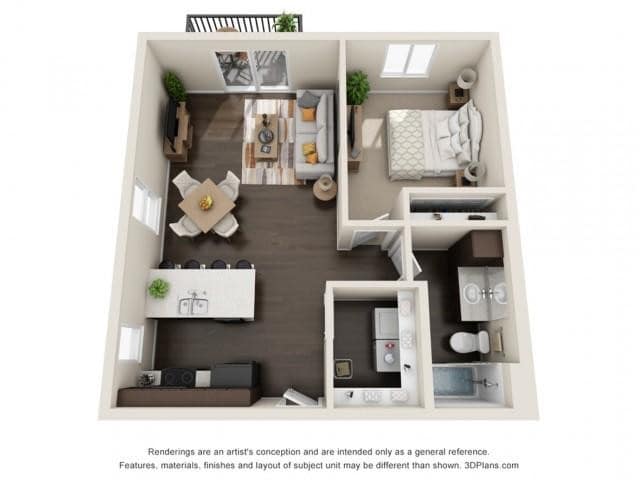 Floor Plan - Ag One Bed B