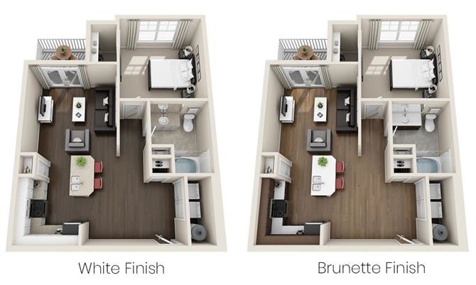 Floor Plan - One Bedroom