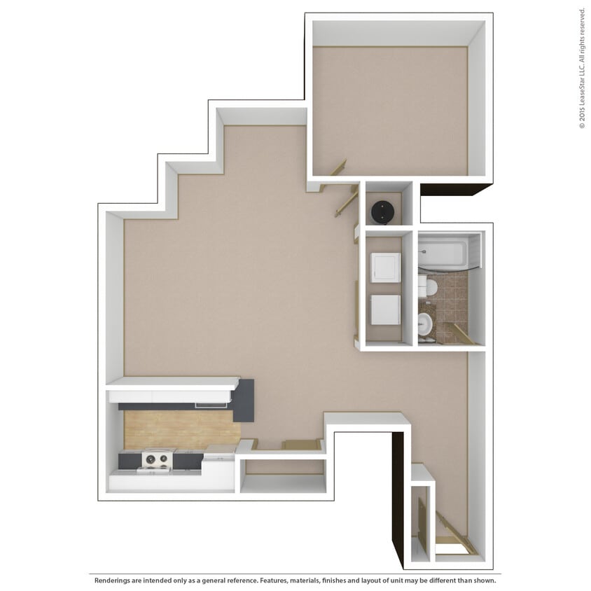 Floor Plan - 1x1g-p1