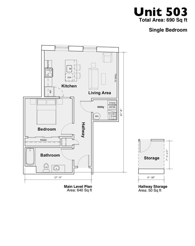 Floor Plan - 503 1B1B