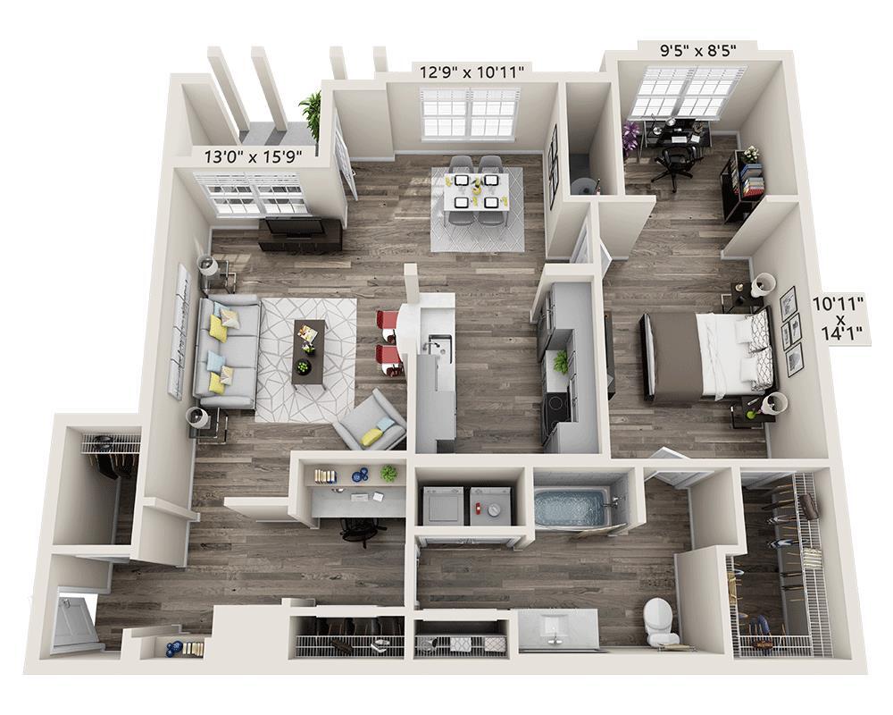 Floor Plan - Plan Ch (A1D)