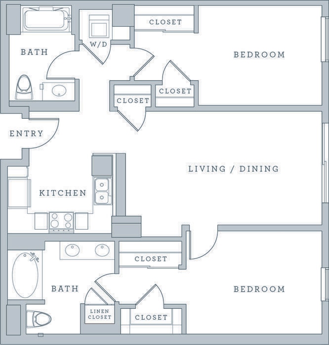 Floor Plan - 2G - Renovated