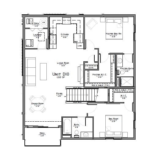 Floor Plan - Sierra Townhome