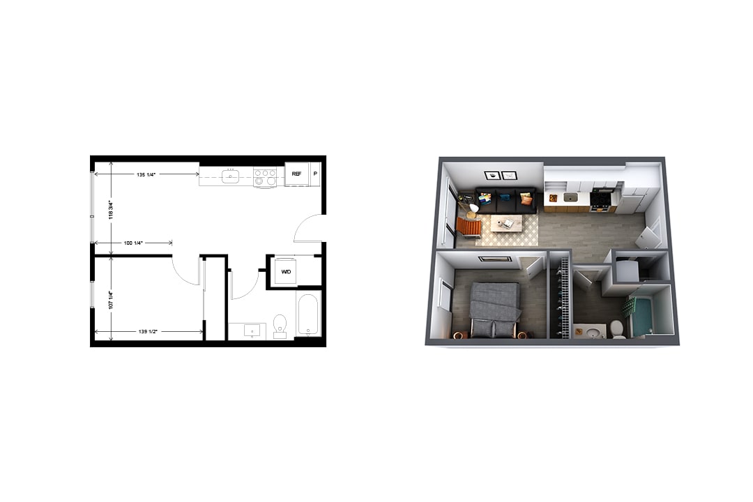 Floor Plan - a5 1 Bedroom