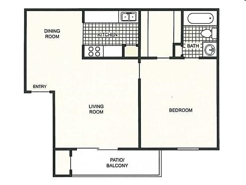 1BR/1BA - A2