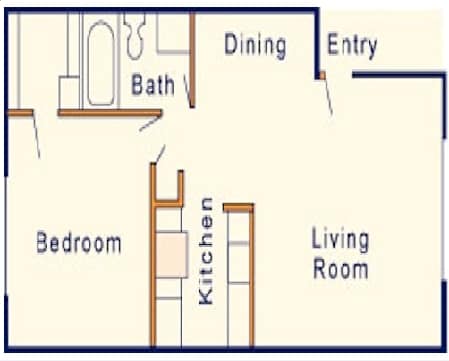 1BR/1BA - 1 BR, 1 BA