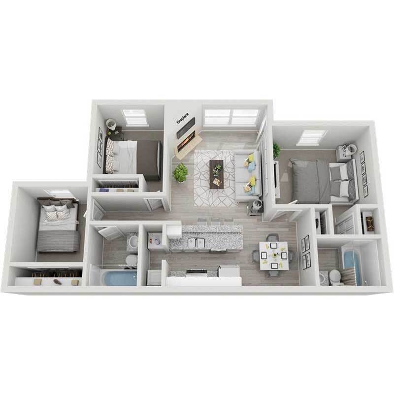 Floor Plan - Three Bedroom
