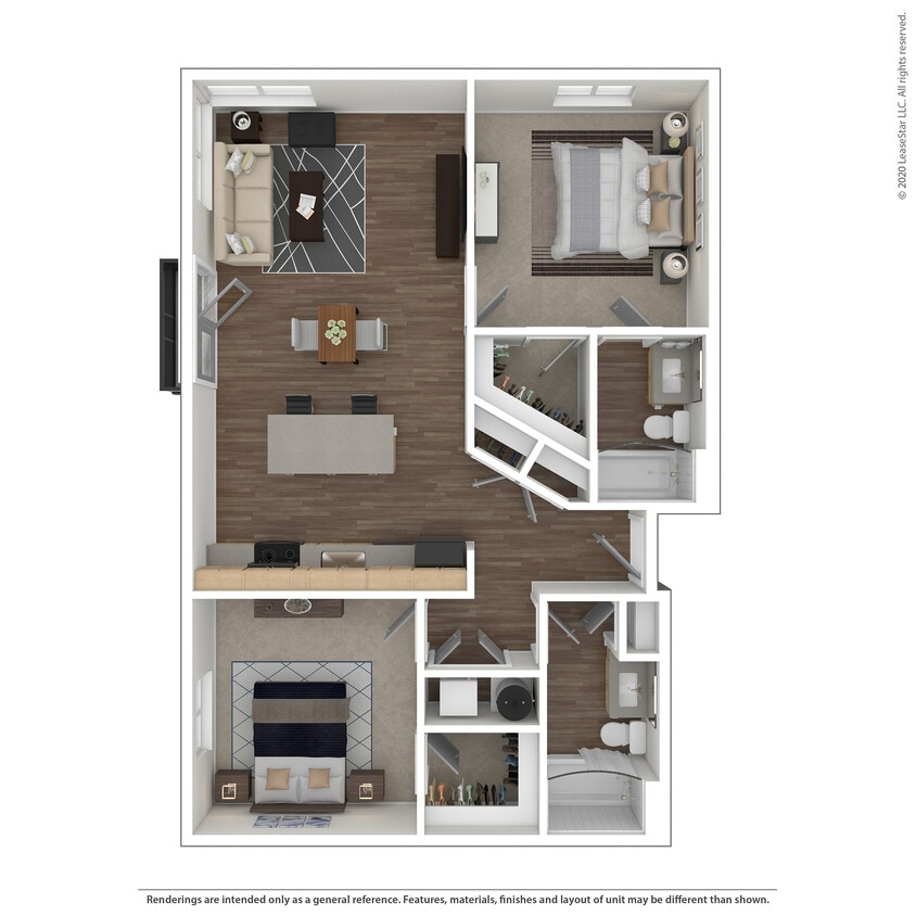 B3 3D Floor Plan - B3