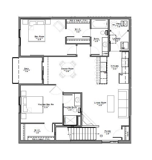 Floor Plan - Tuscany Townhome