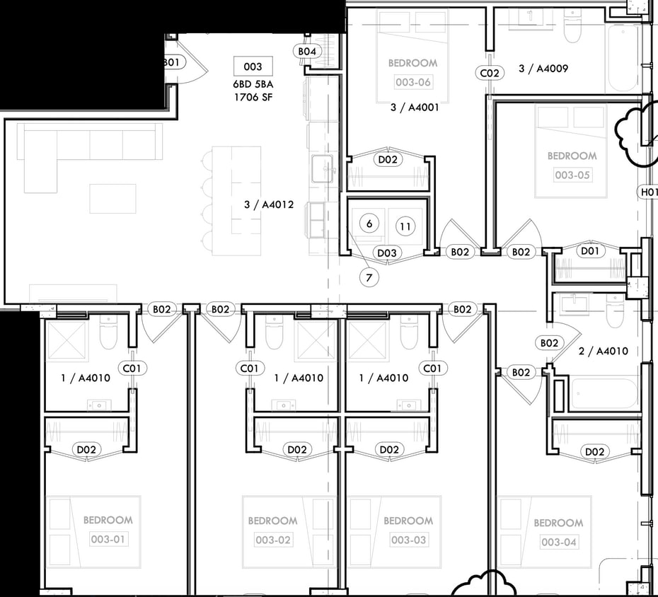 Floor Plan - TAKOMA DC | Furnished | Utilities Included | Sh...