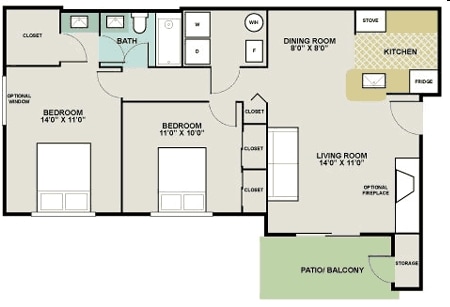 2BR/1BA - 2x1 Arbor (shb1)